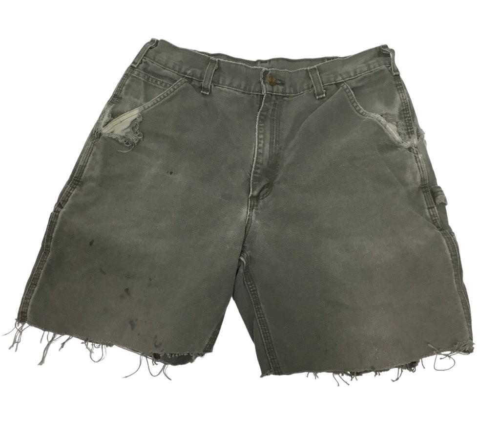 Faded Carhartt Denim Cutoff Shorts 31