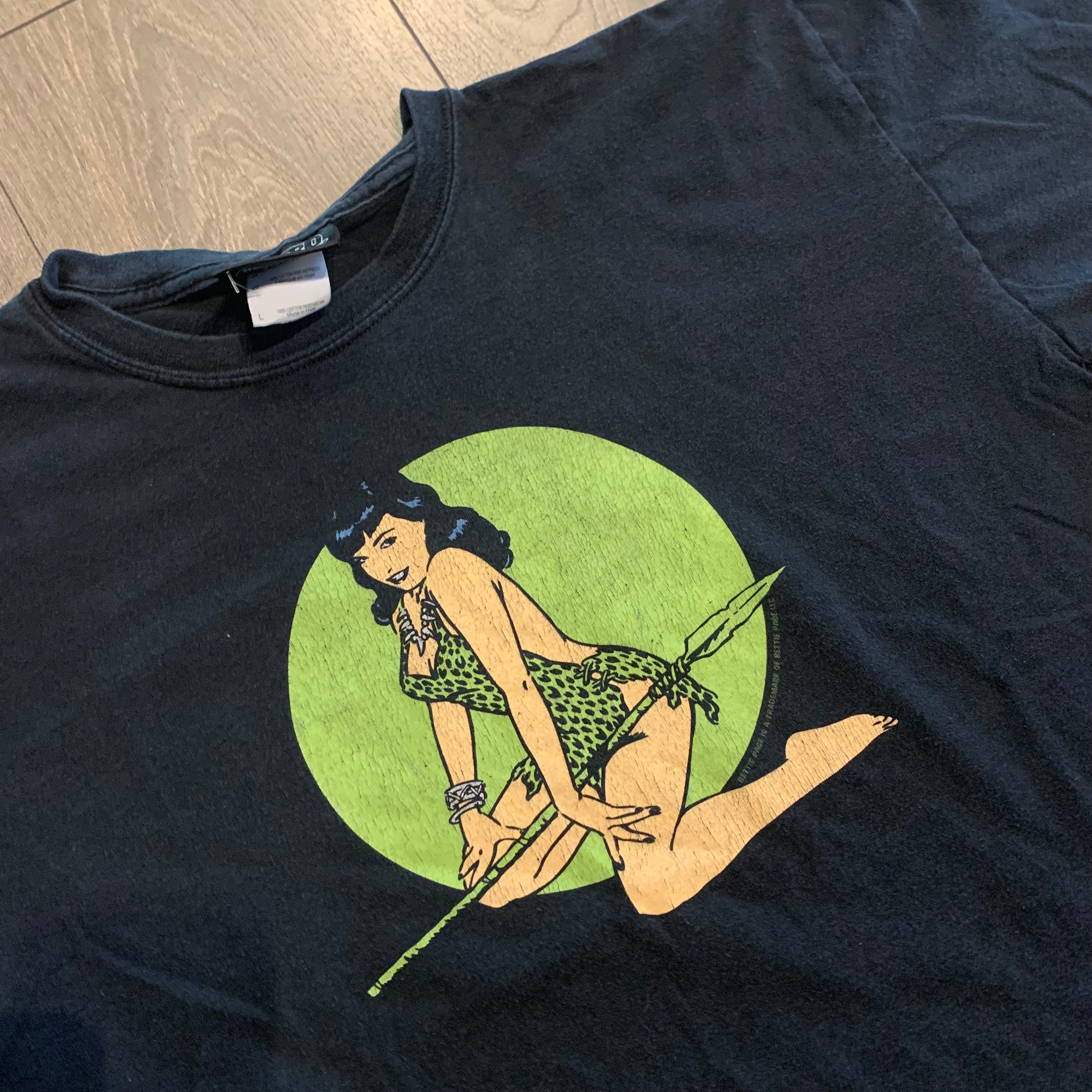 Retro Betty Page Go Go Tee L