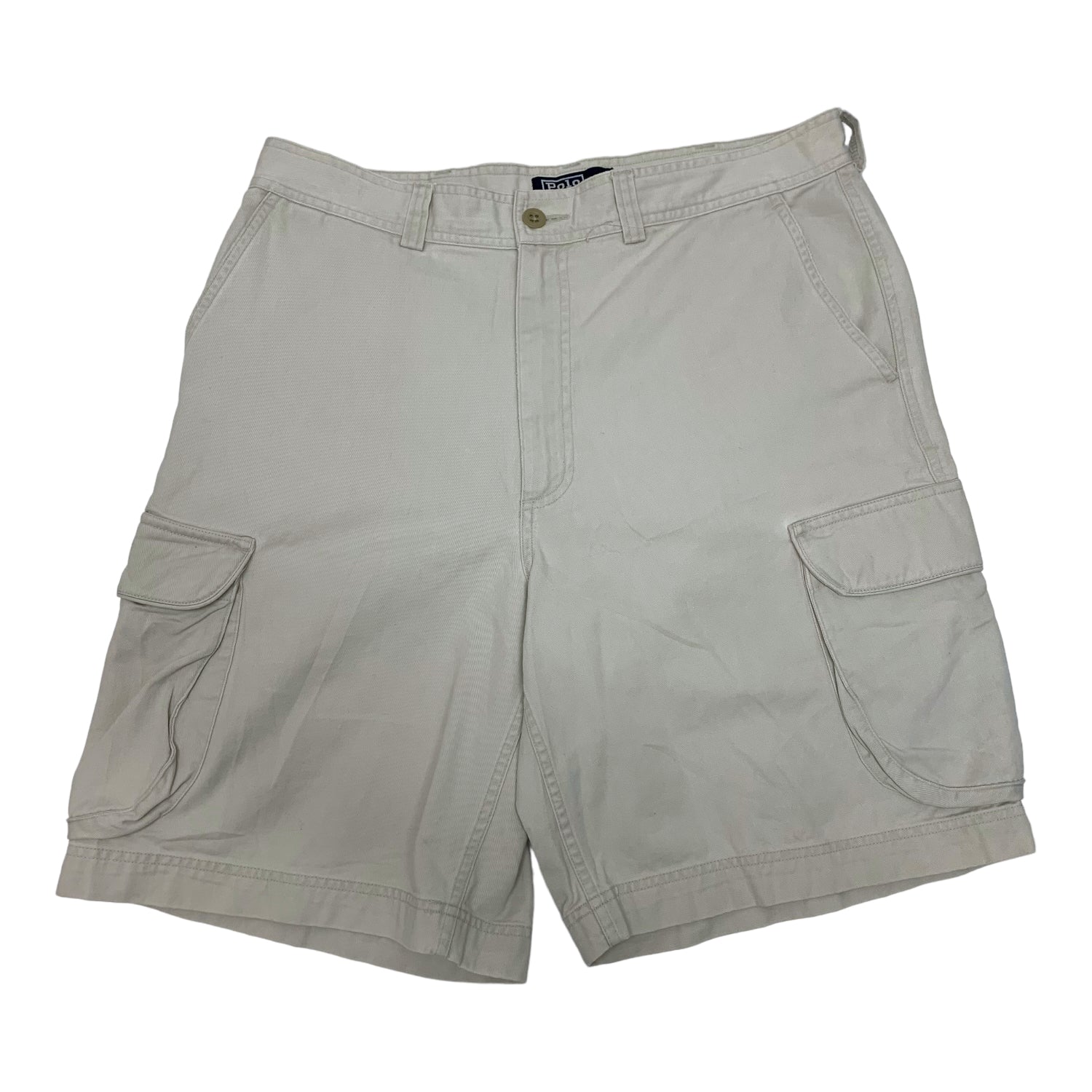 Polo Cream Cargo Shorts 34