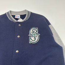 Load image into Gallery viewer, 90s Majestic Seattle Mariners MLB Team Varsity Jacket L
