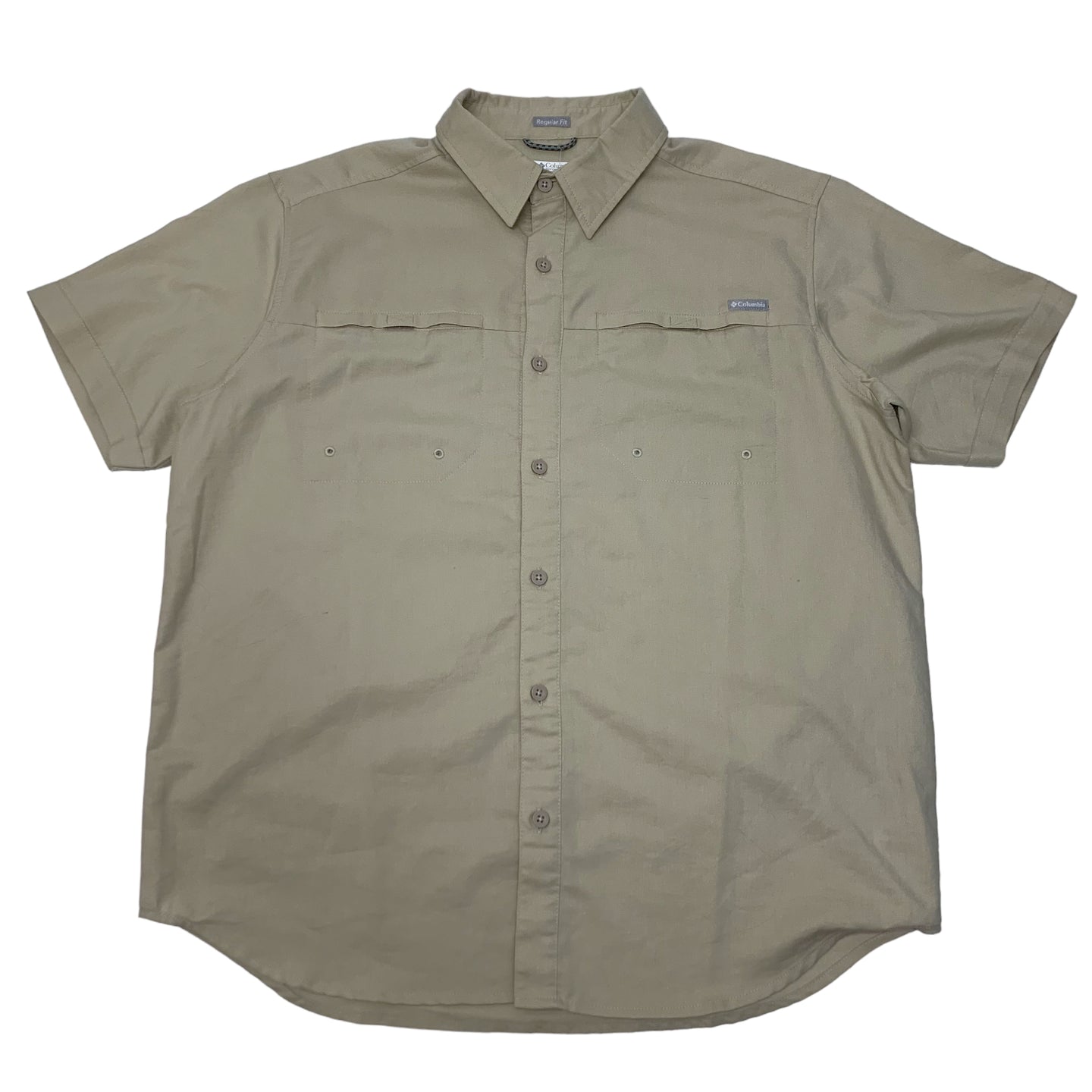 Columbia short sleeve button up L
