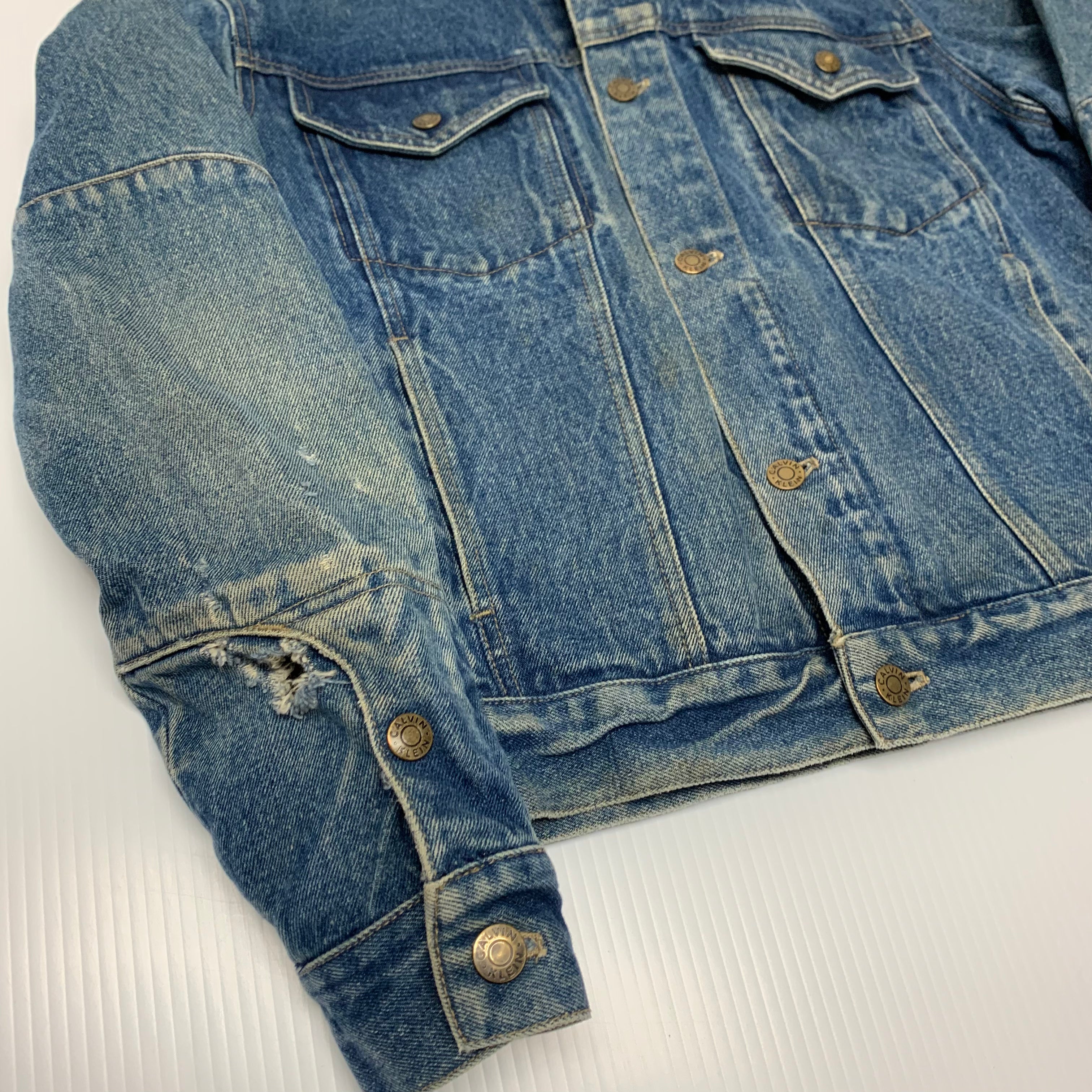 90s Calvin Klein Denim Jacket L