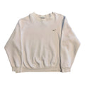 Y2K Nike White Mini Swoosh Crewneck XL