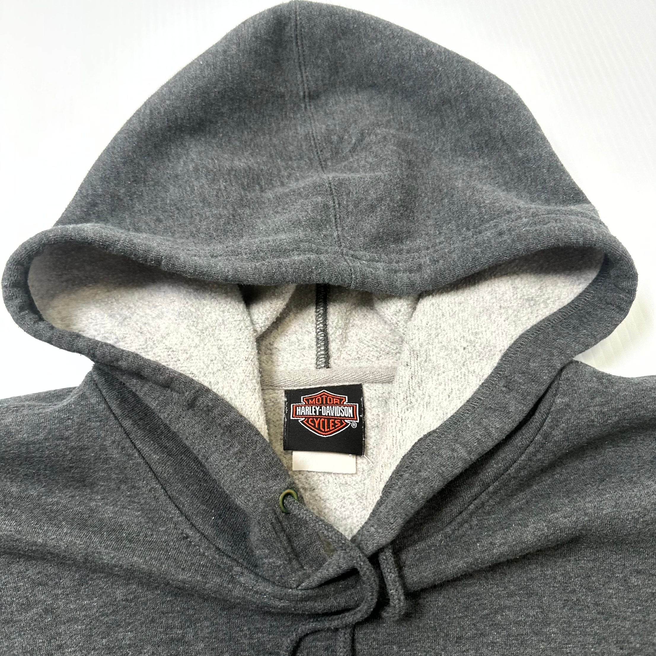 Vintage Harley Davidson Embroidered Logo Langley Hoodie XXL