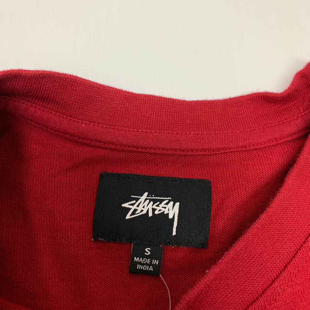 Red Stussy Pocket Tee S