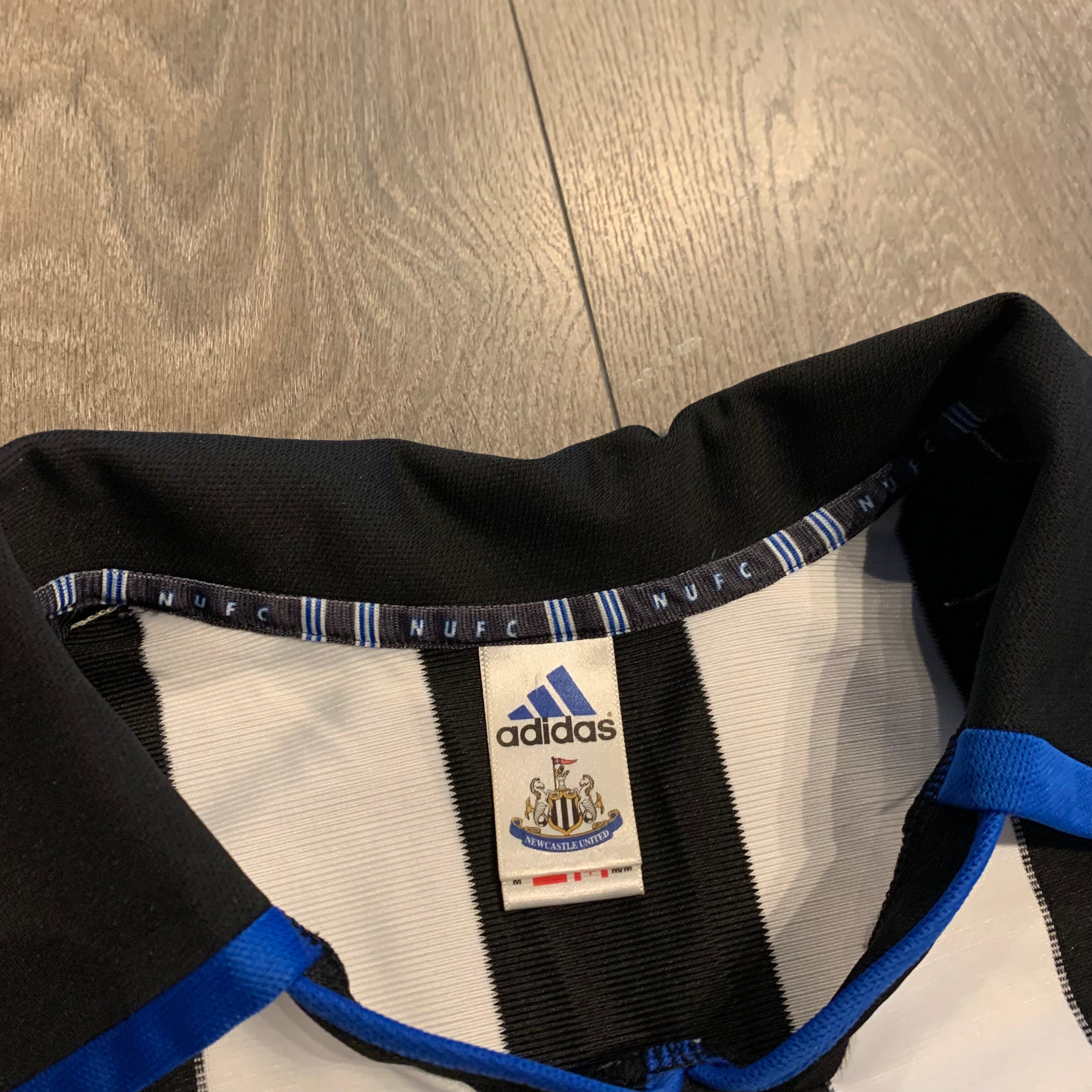 1999-00 Adidas Newcastle home jersey M
