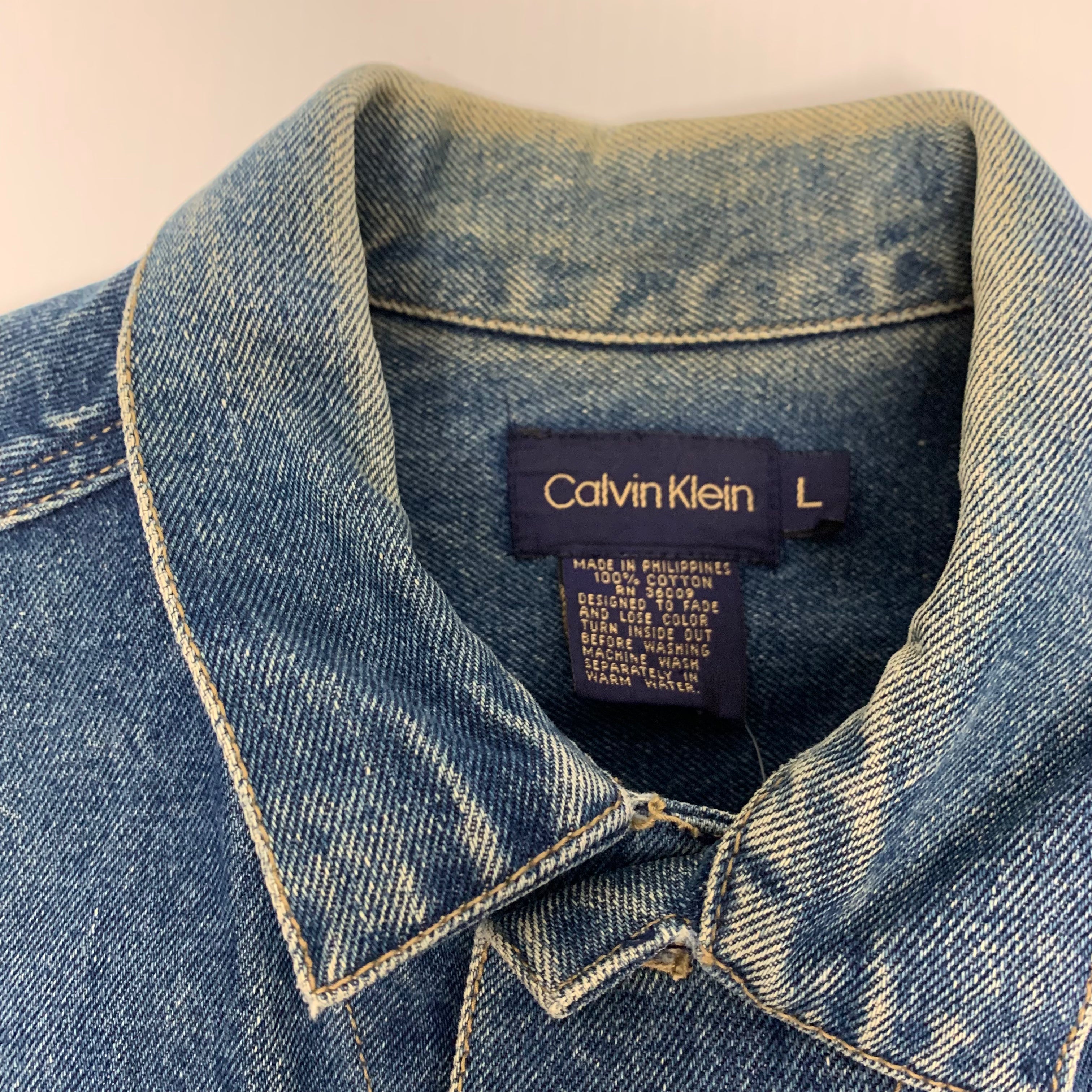 90s Calvin Klein Denim Jacket L