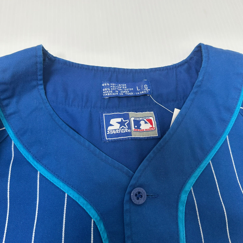 90s Starter Toronto Blue Jays Pinstripe Baseball Jersey L