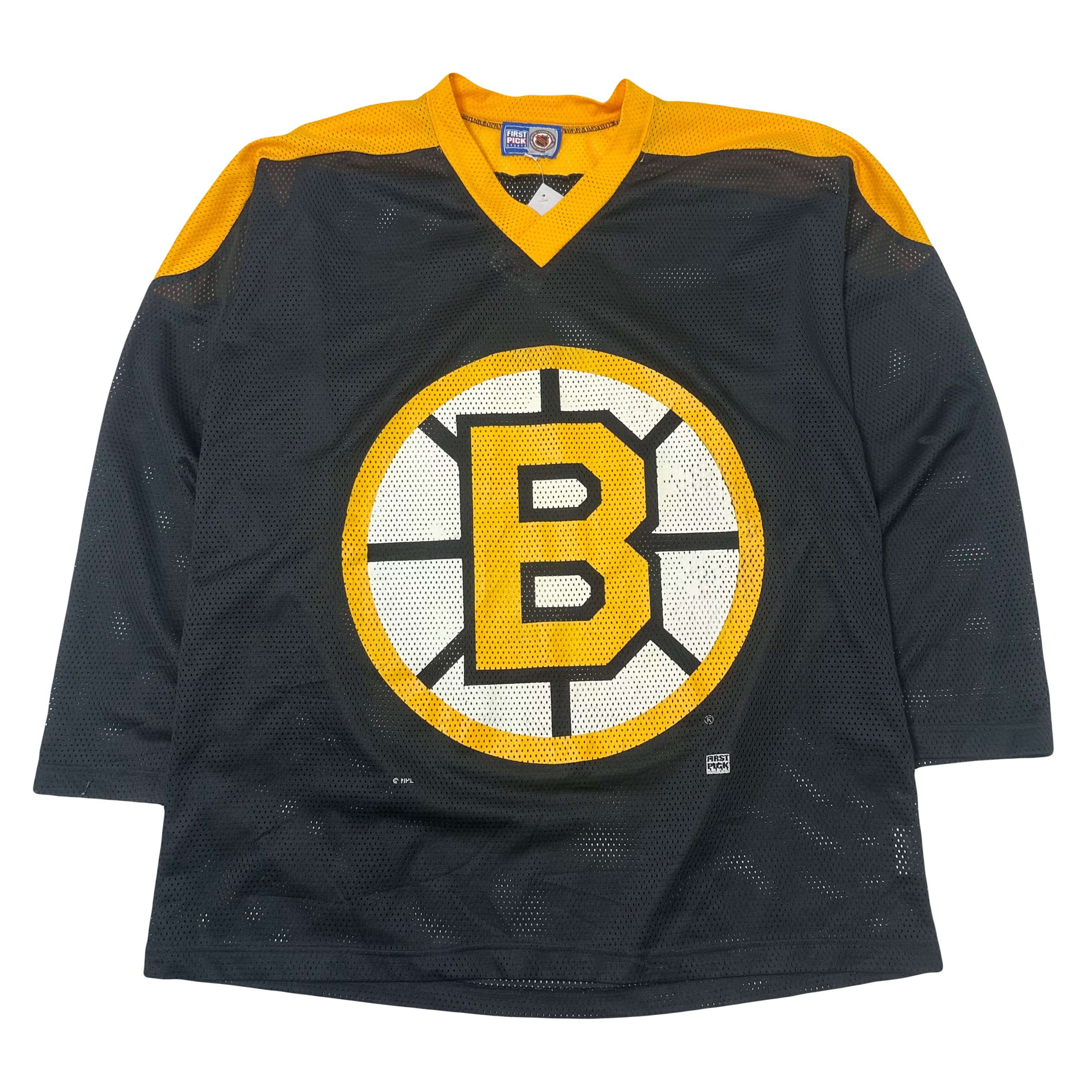 90s Boston Bruins Mesh Hockey NHL Jersey L