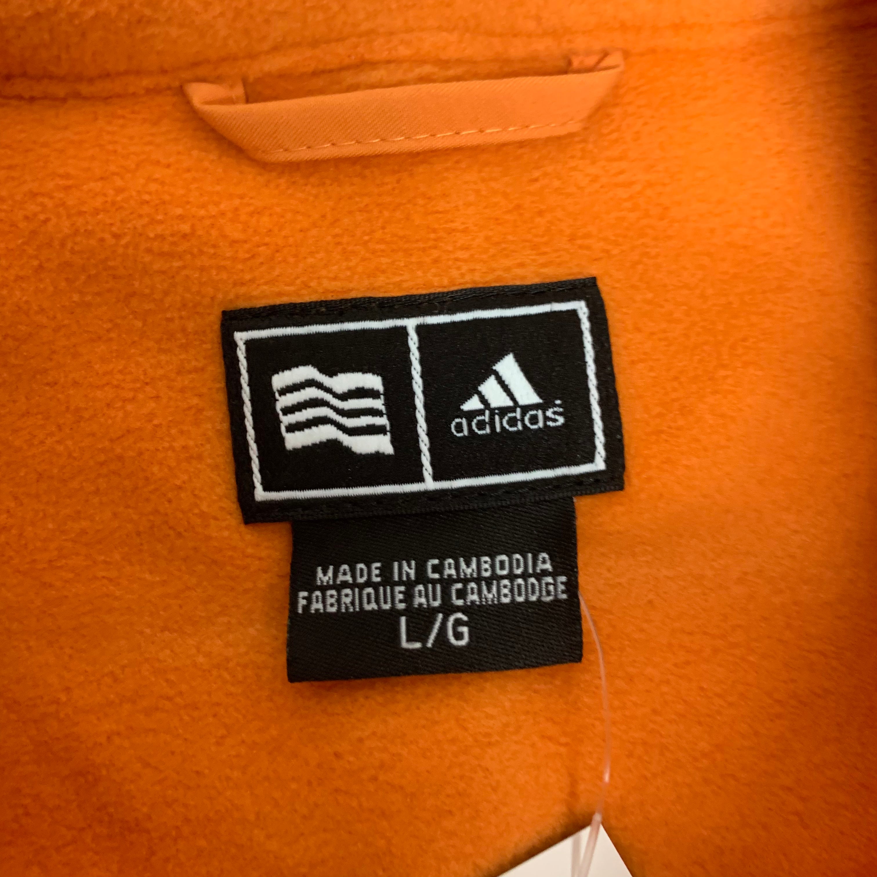 Adidas Orange Fleece Vest L