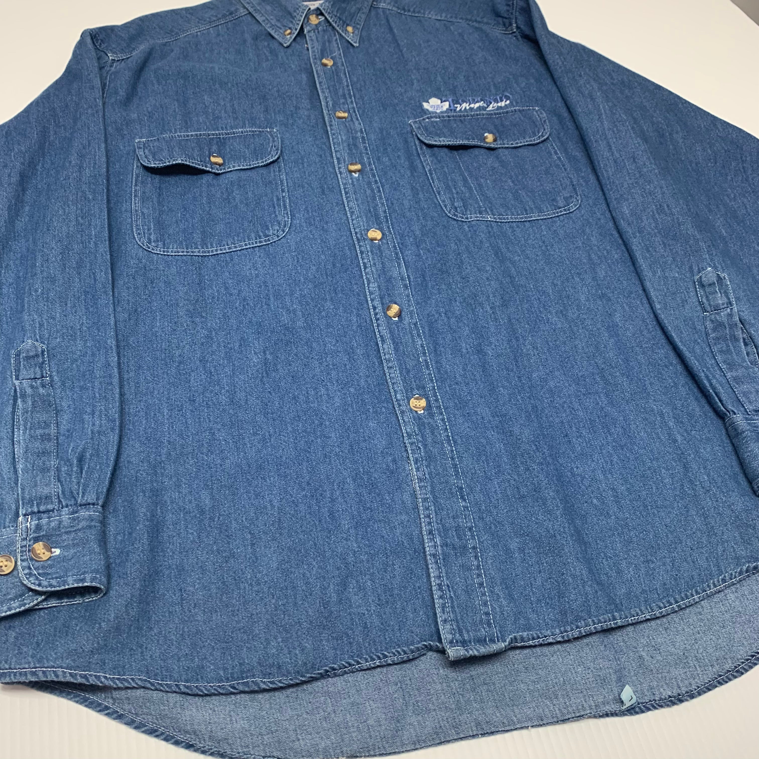 Toronto Maple Leafs Denim Button Down XXL