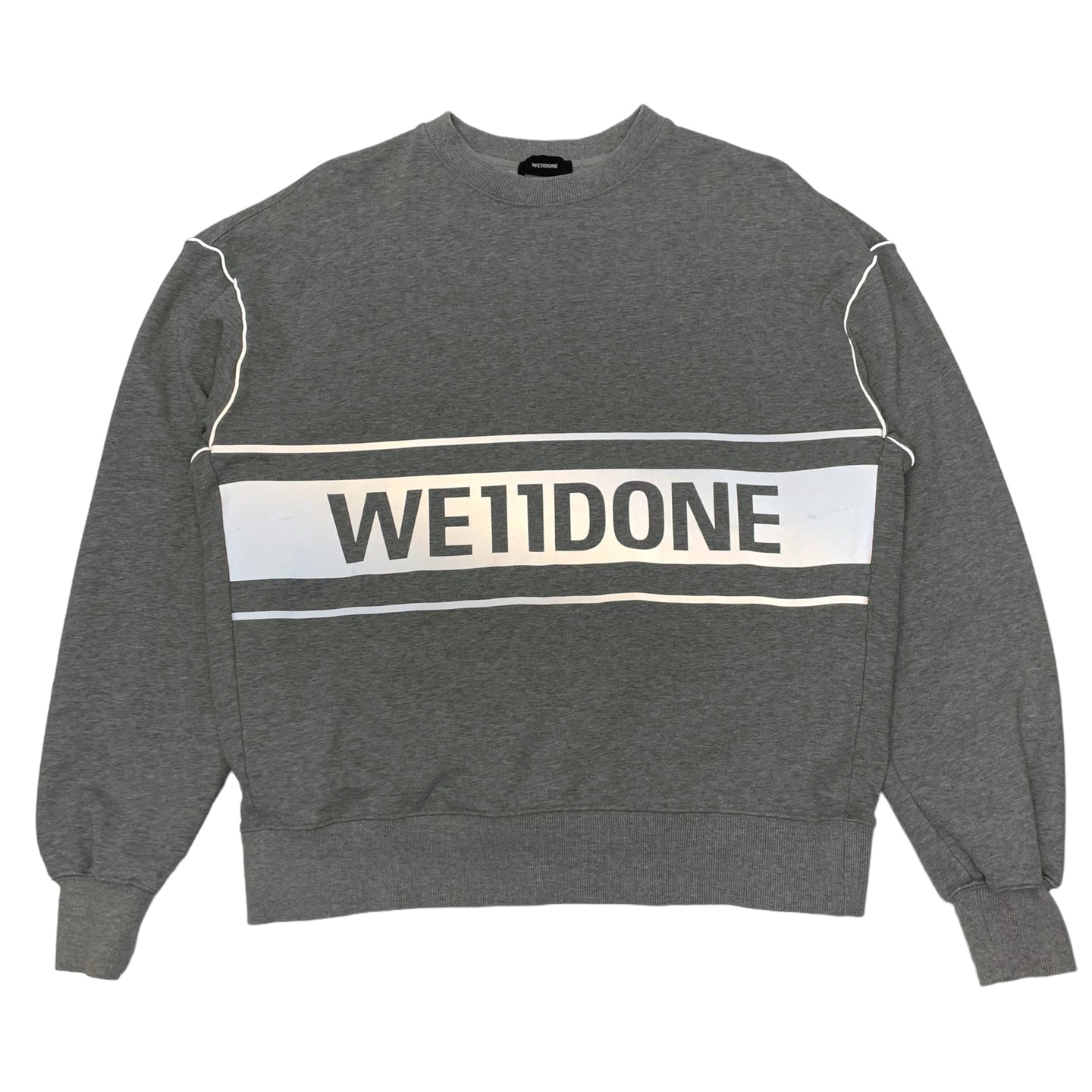 WE11DONE 3M Crewneck XS