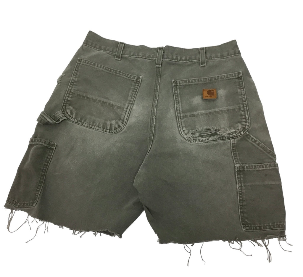 Faded Carhartt Denim Cutoff Shorts 31
