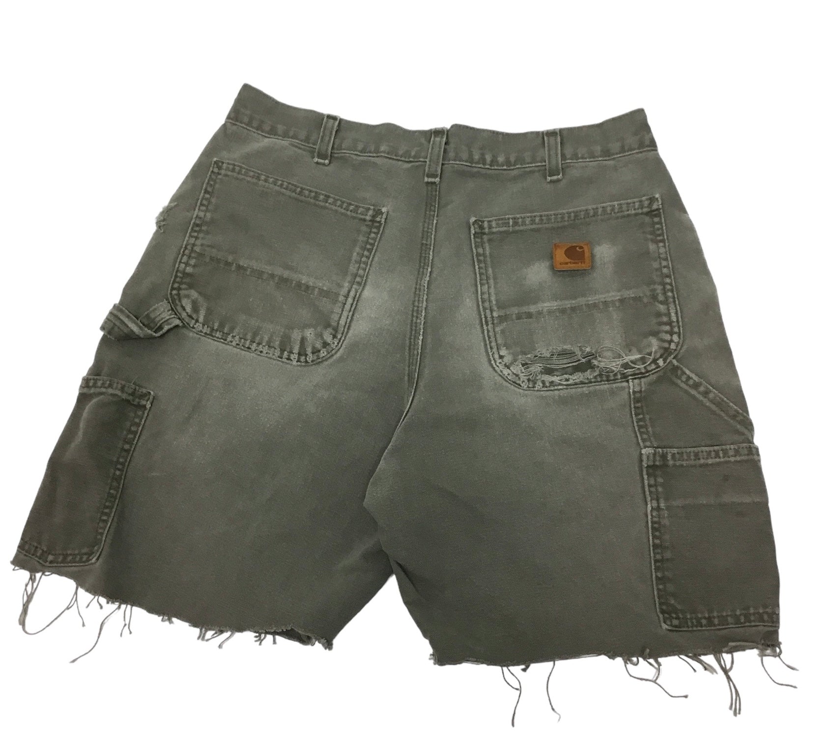 Faded Carhartt Denim Cutoff Shorts 31