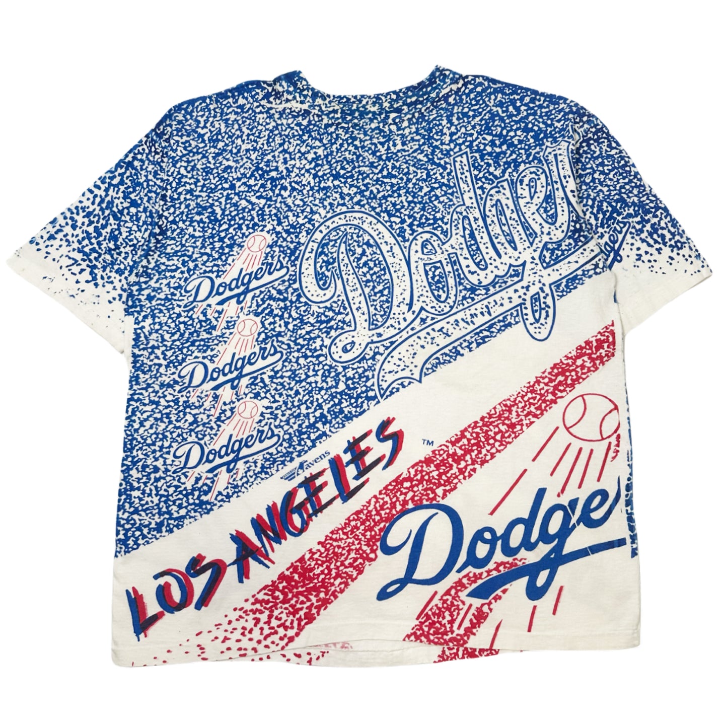 90s Ravens Athletic Los Angeles Dodgers MLB All Over Print Tee XL