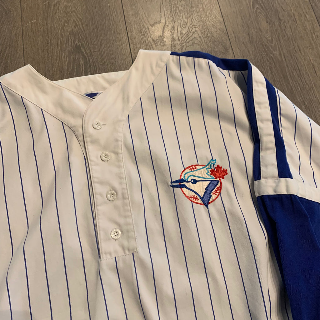 Starter Blue Jays Pinstripe Pullover XL