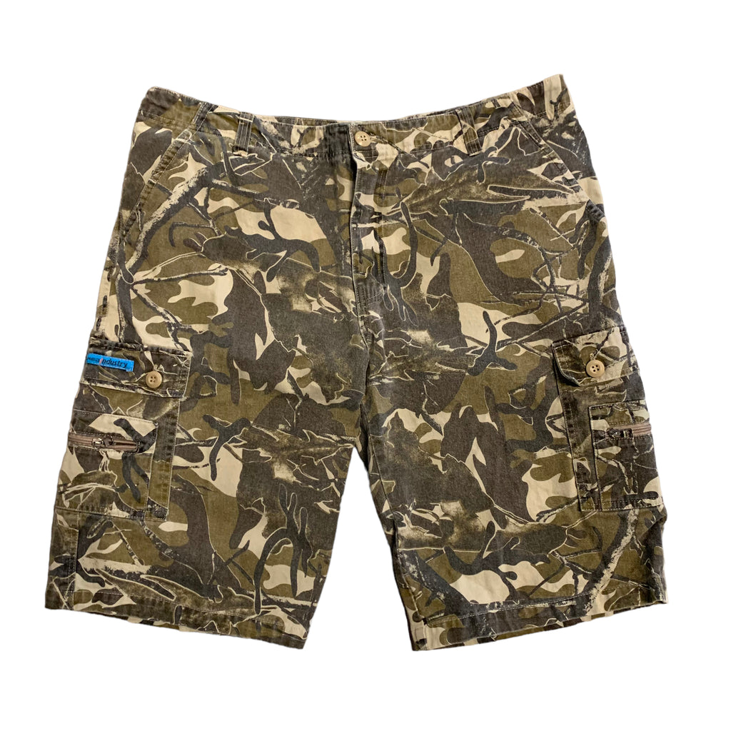 Y2K Tuned Industry Camo Shorts 38