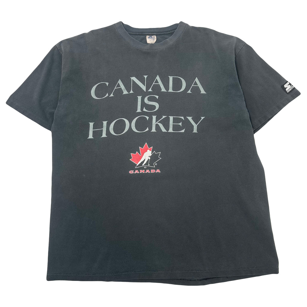 90s Starter Canada Hockey Graphic Tee XL