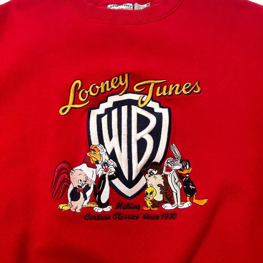 Vintage Looney Tunes Embroidered Sweatshirt XL