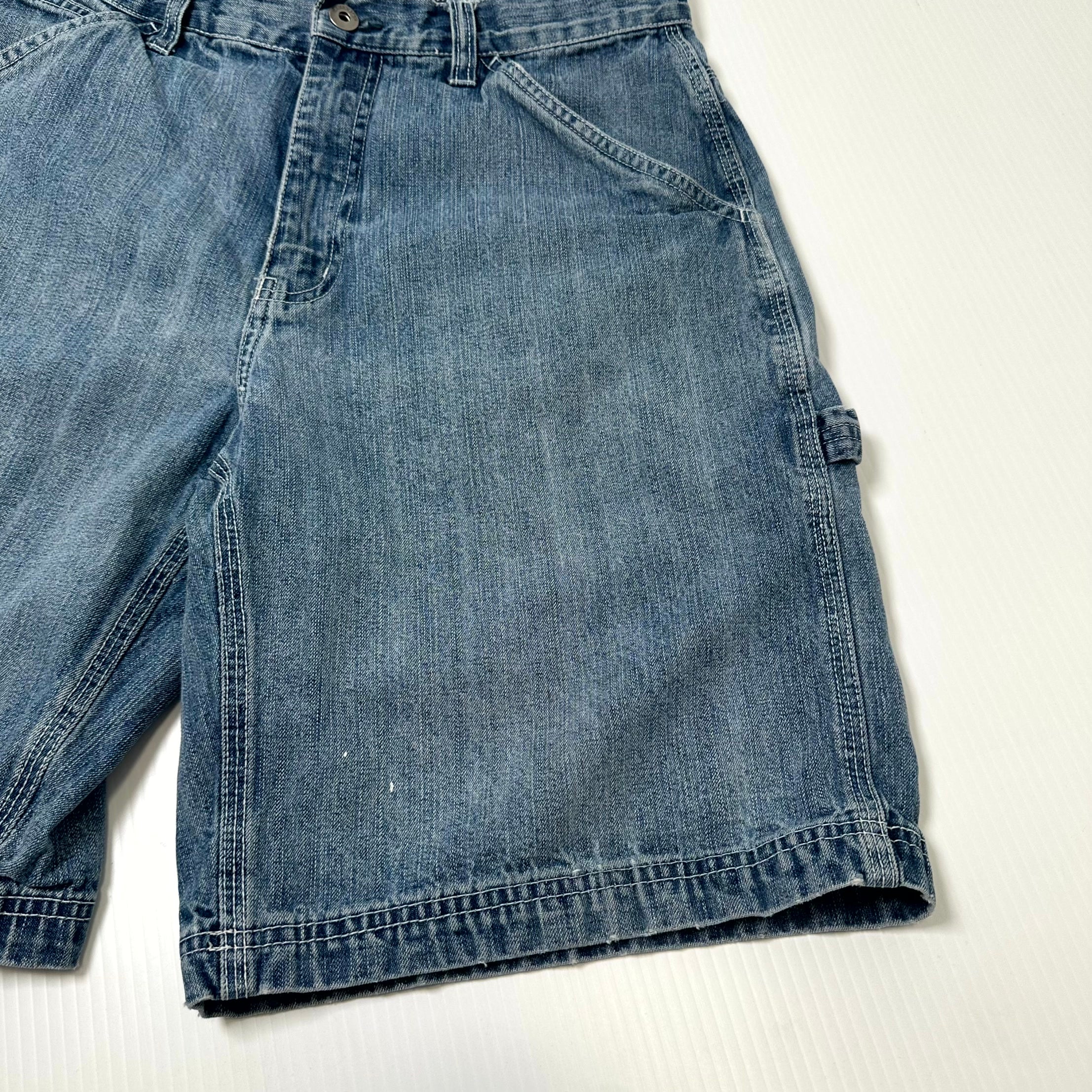 Y2K Urban Star Denim Work Shorts 34