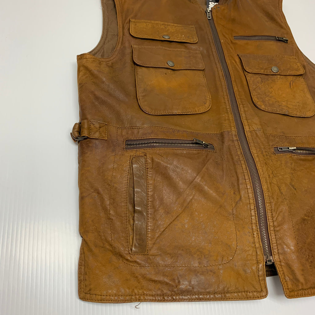 Vintage Banana Republic Leather Vest M