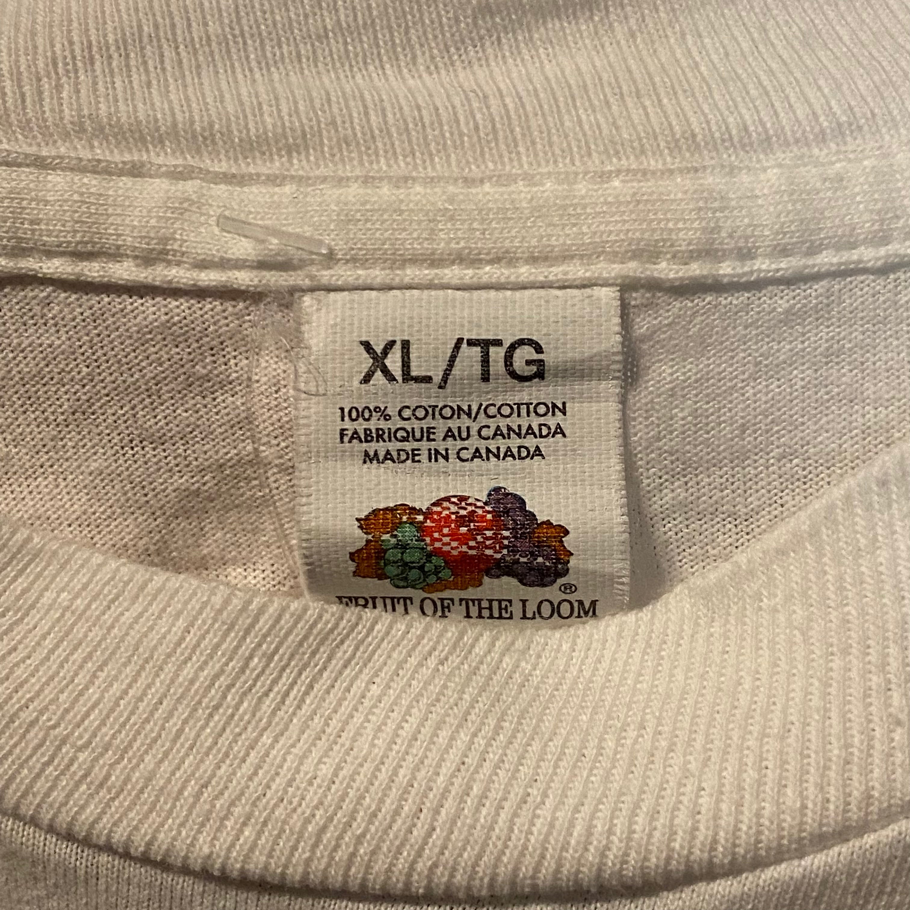Blank White Fruit of Loom XL