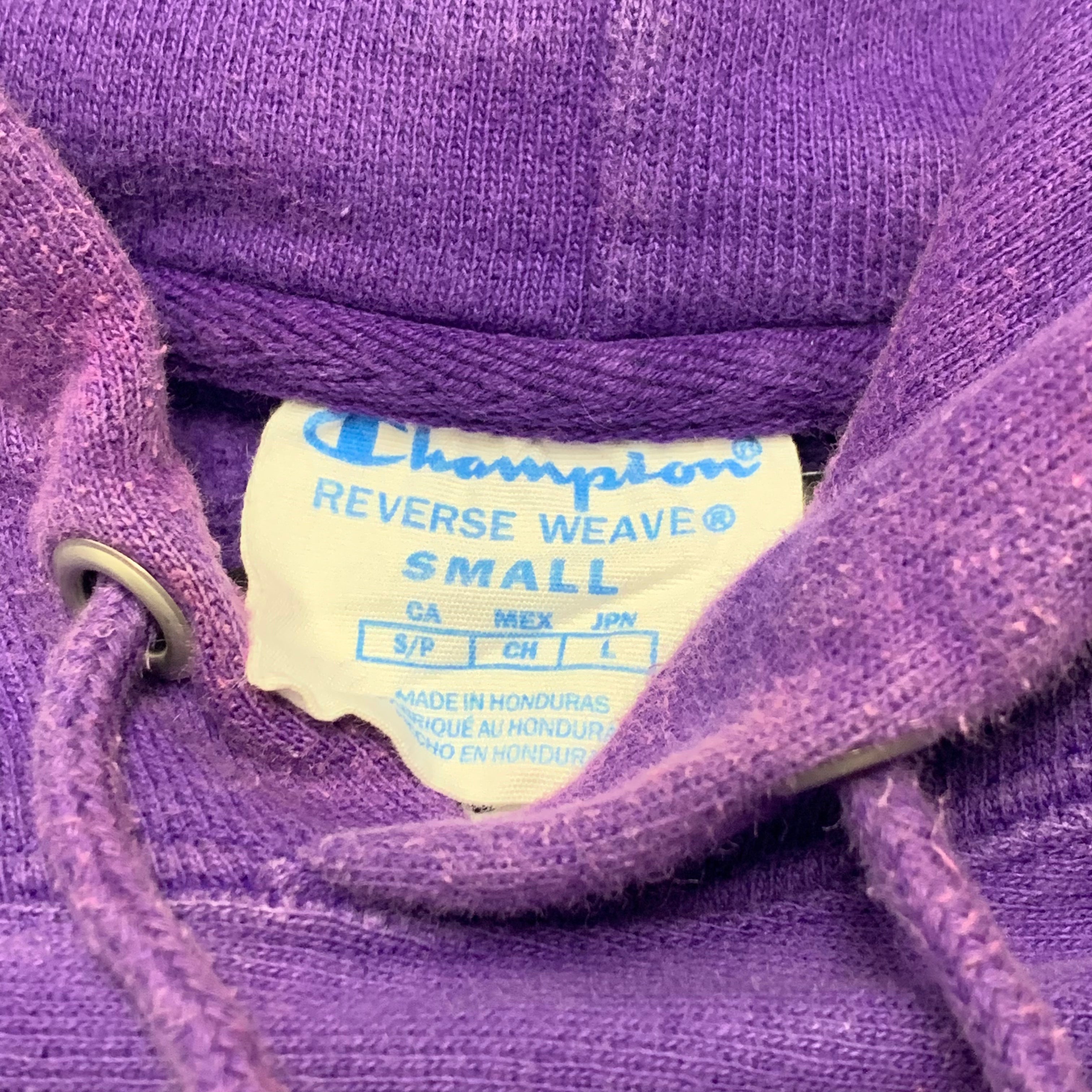 Purple Champion Reverse Weave Hoodie S