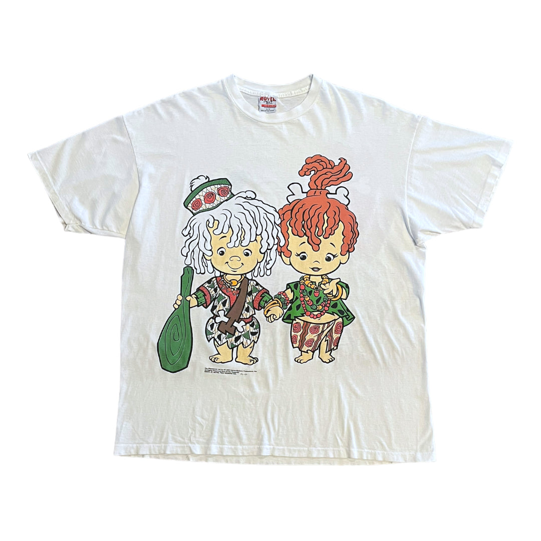 1993 Flintstones Pebbles & Bam Bam tee XL