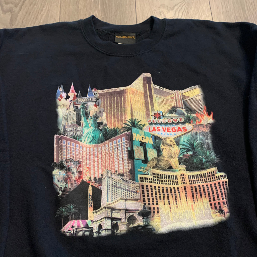 Black Las Vegas Graphic Crewneck XL