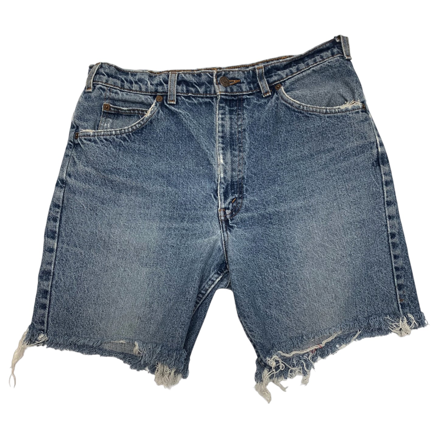 Levi’s Orange Tab Cutoffs 34