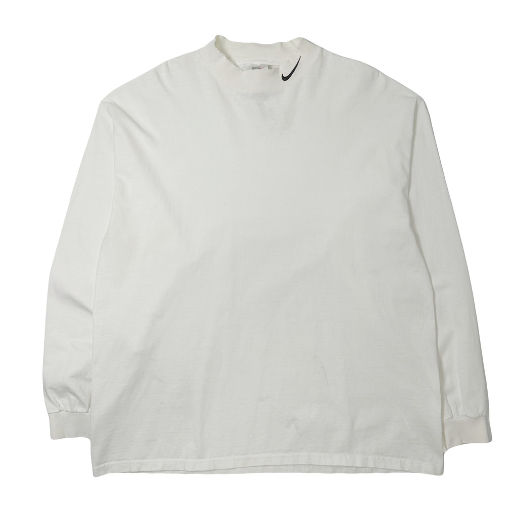 90s Nike Embroidered Logo Long Sleeve Shirt XL