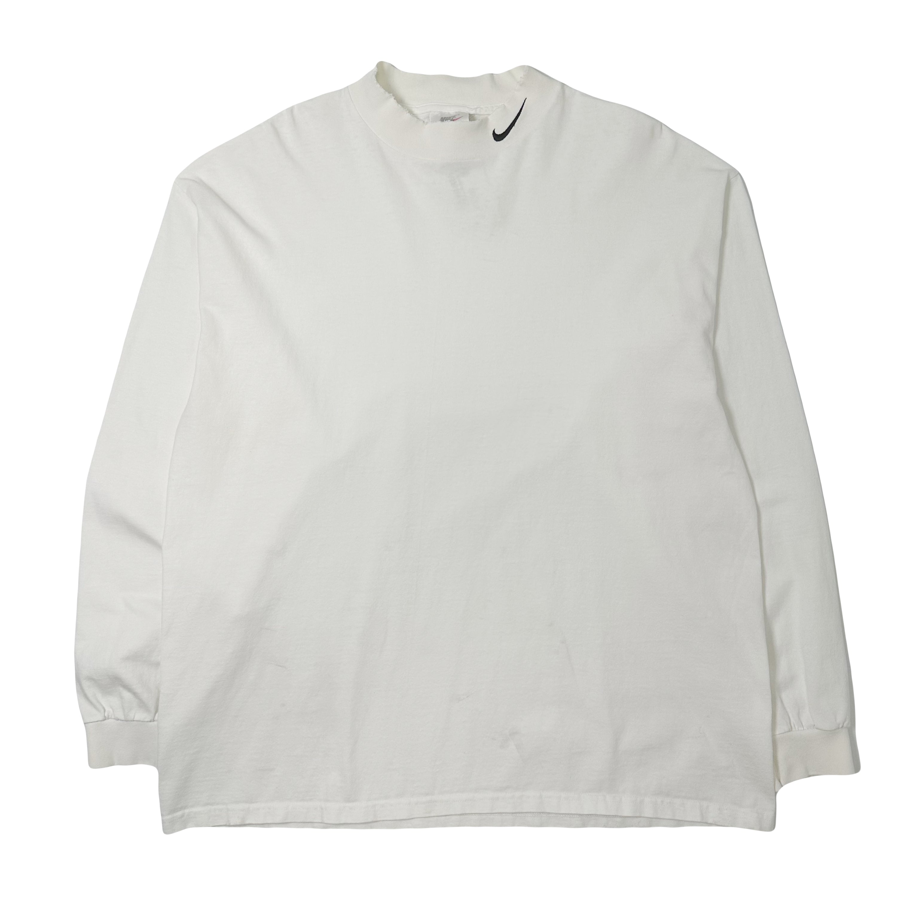 90s Nike Embroidered Logo Long Sleeve Shirt XL