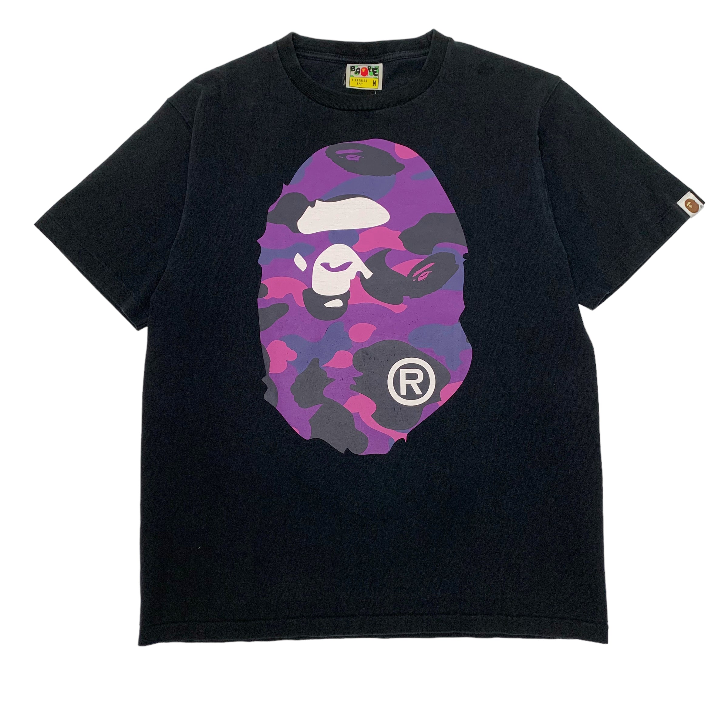 Bape Purple Camo Head Tee M