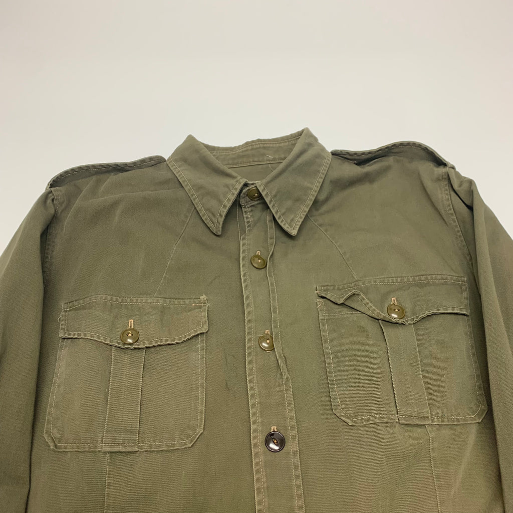 Faded Green Military Jacket M
