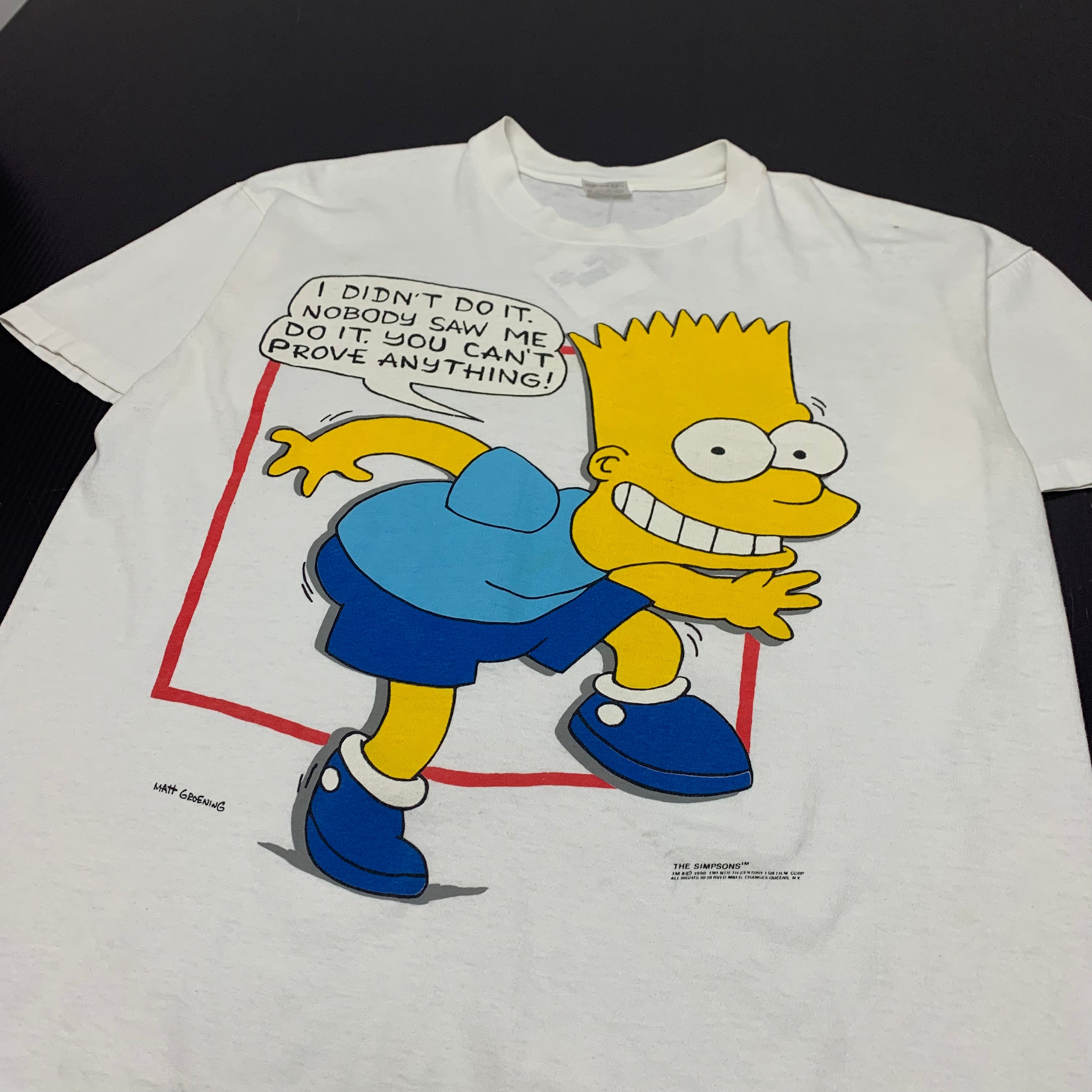1990 The Simpsons Bart Tee XL