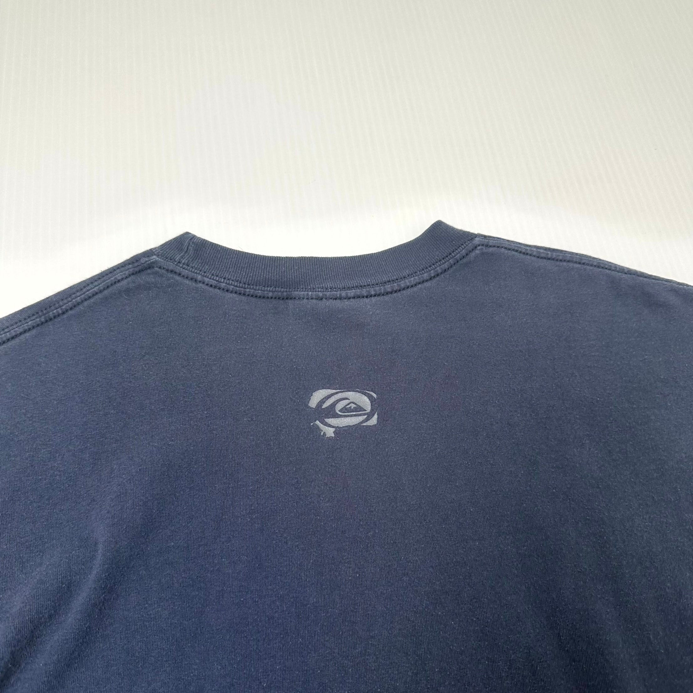 Vintage Quiksilver Script Logo Long Sleeve Shirt L