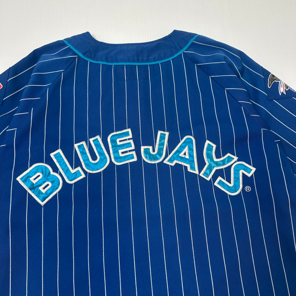 90s Starter Toronto Blue Jays Pinstripe Baseball Jersey L