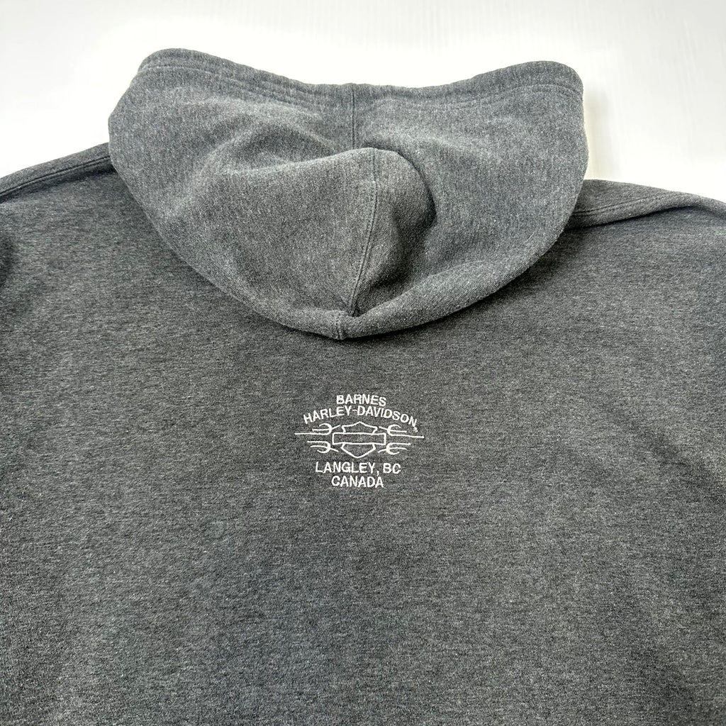 Vintage Harley Davidson Embroidered Logo Langley Hoodie XXL