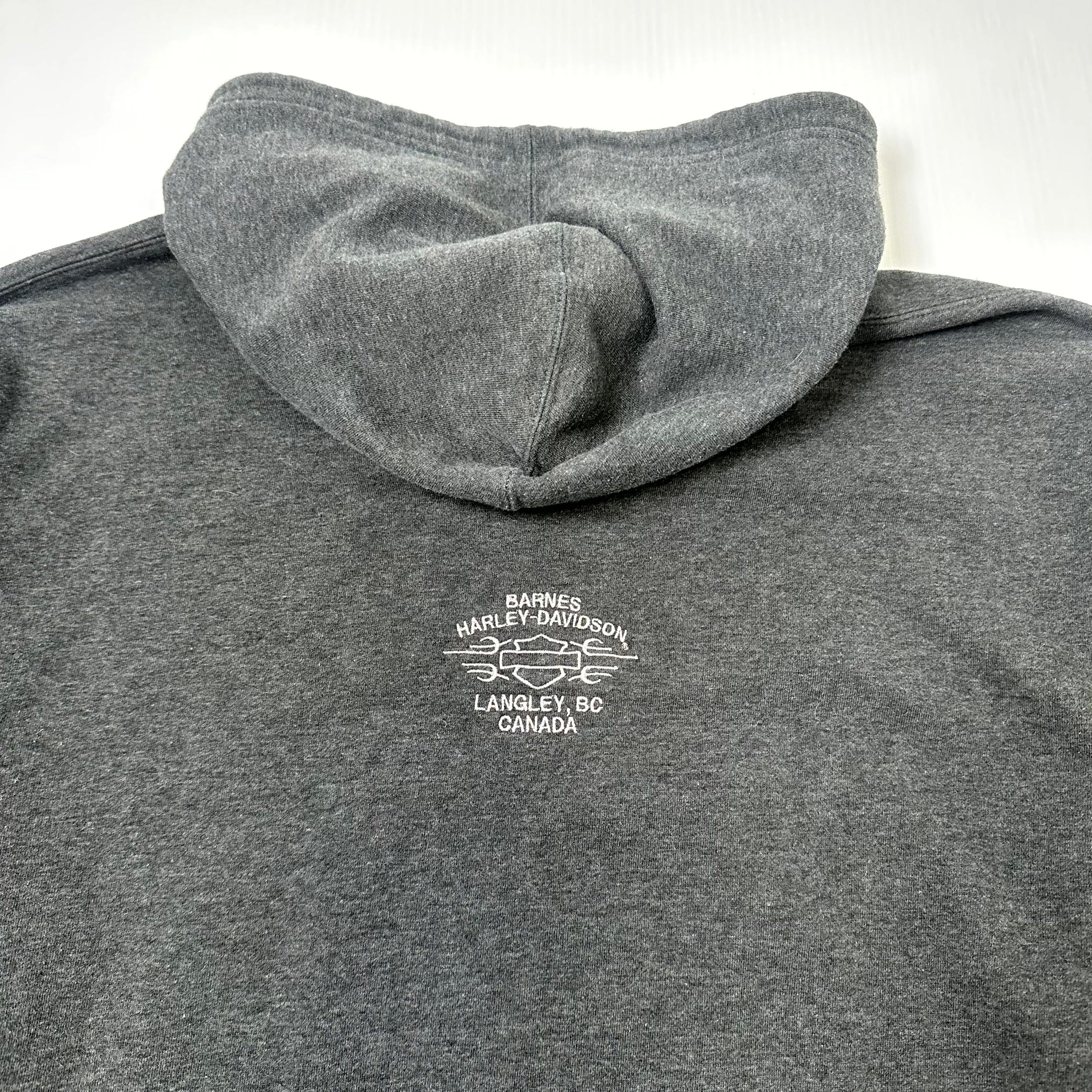 Vintage Harley Davidson Embroidered Logo Langley Hoodie XXL