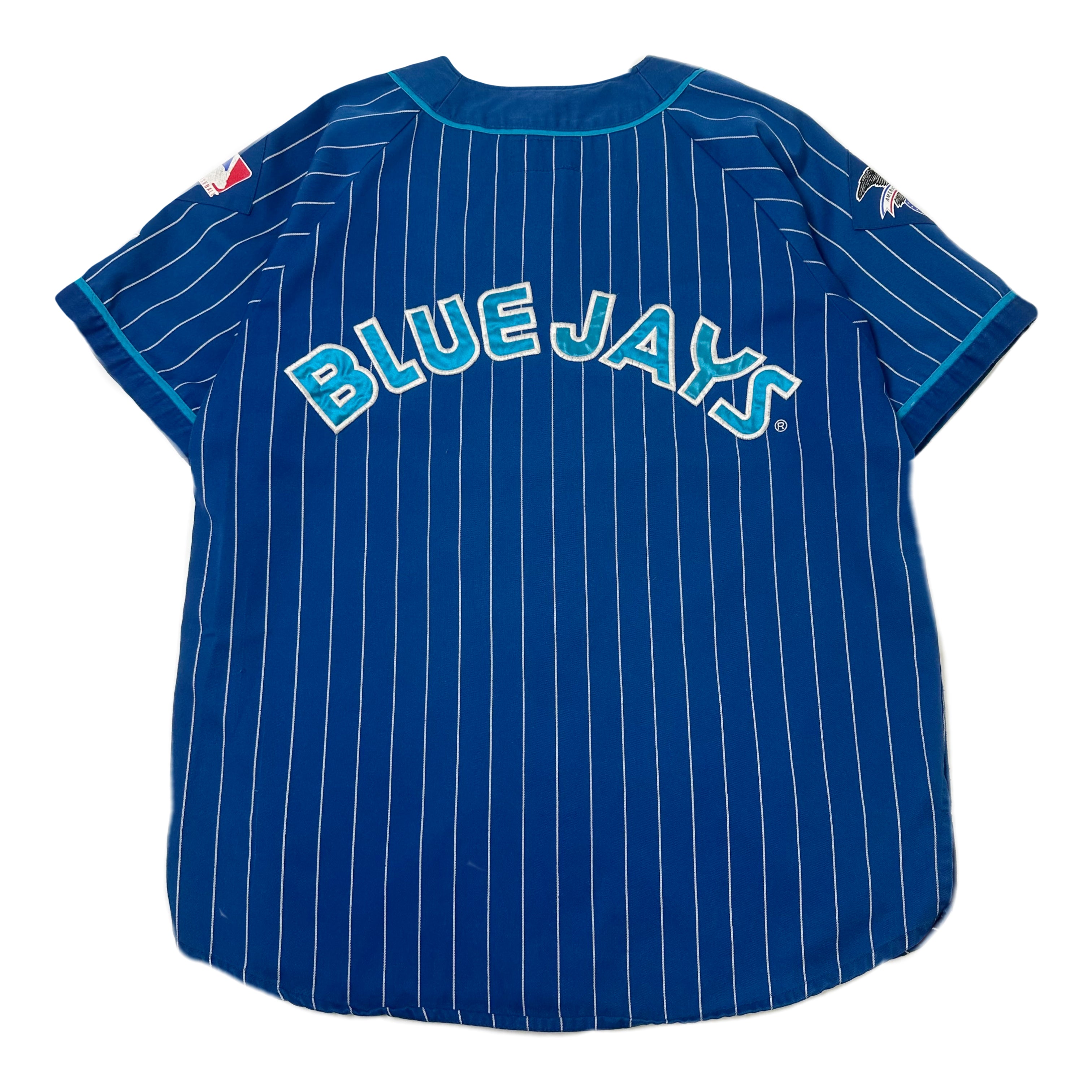 90s Starter Toronto Blue Jays Pinstripe Baseball Jersey L