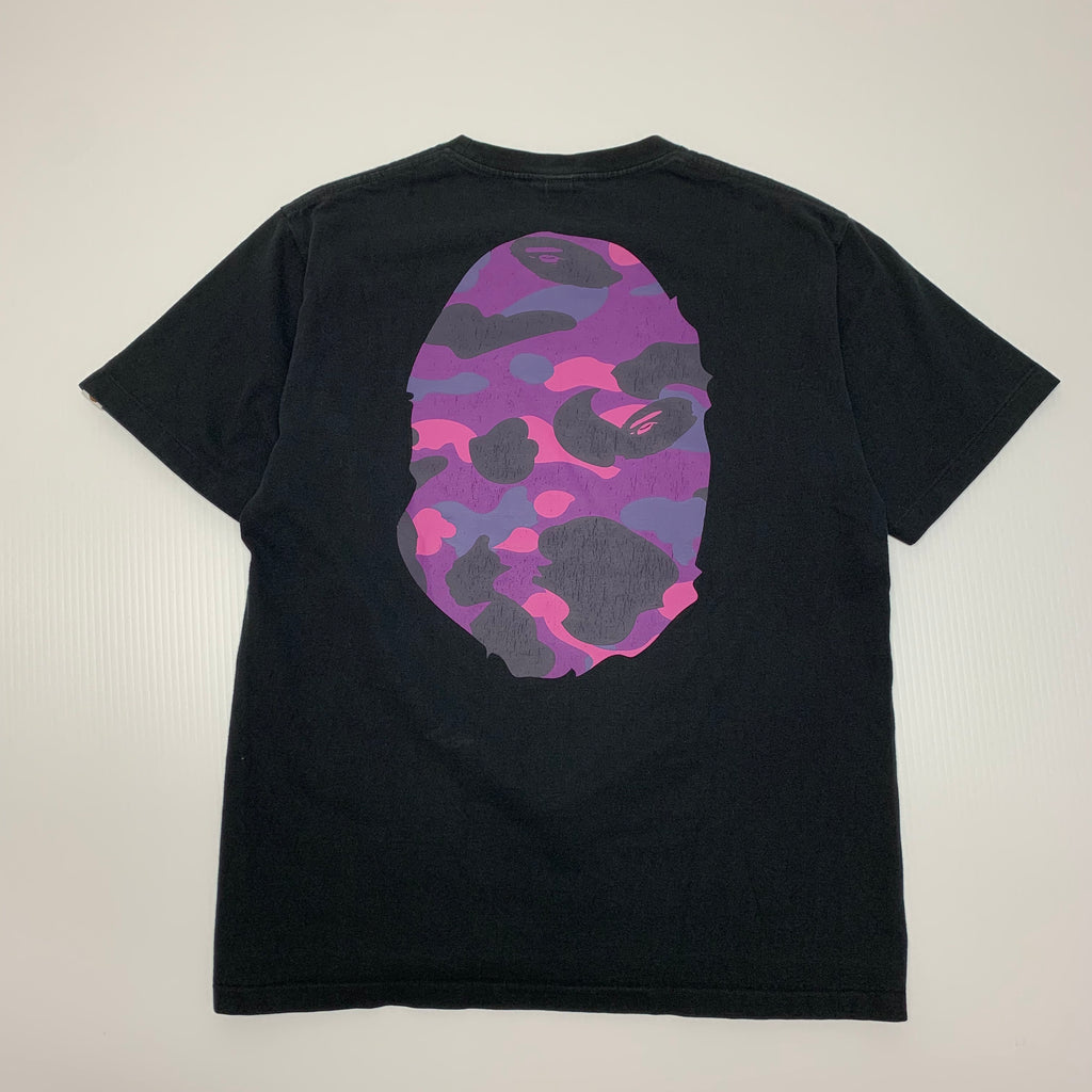 Bape Purple Camo Head Tee M