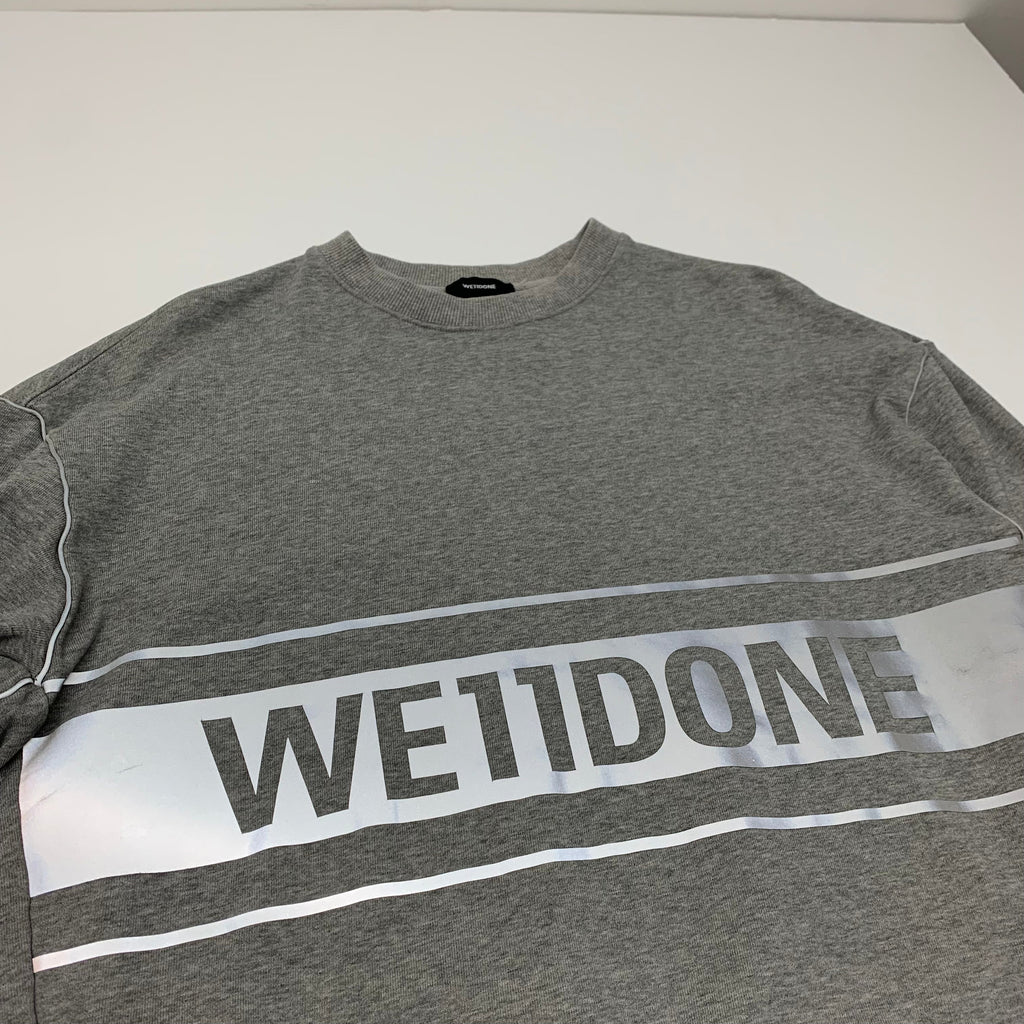 WE11DONE 3M Crewneck XS