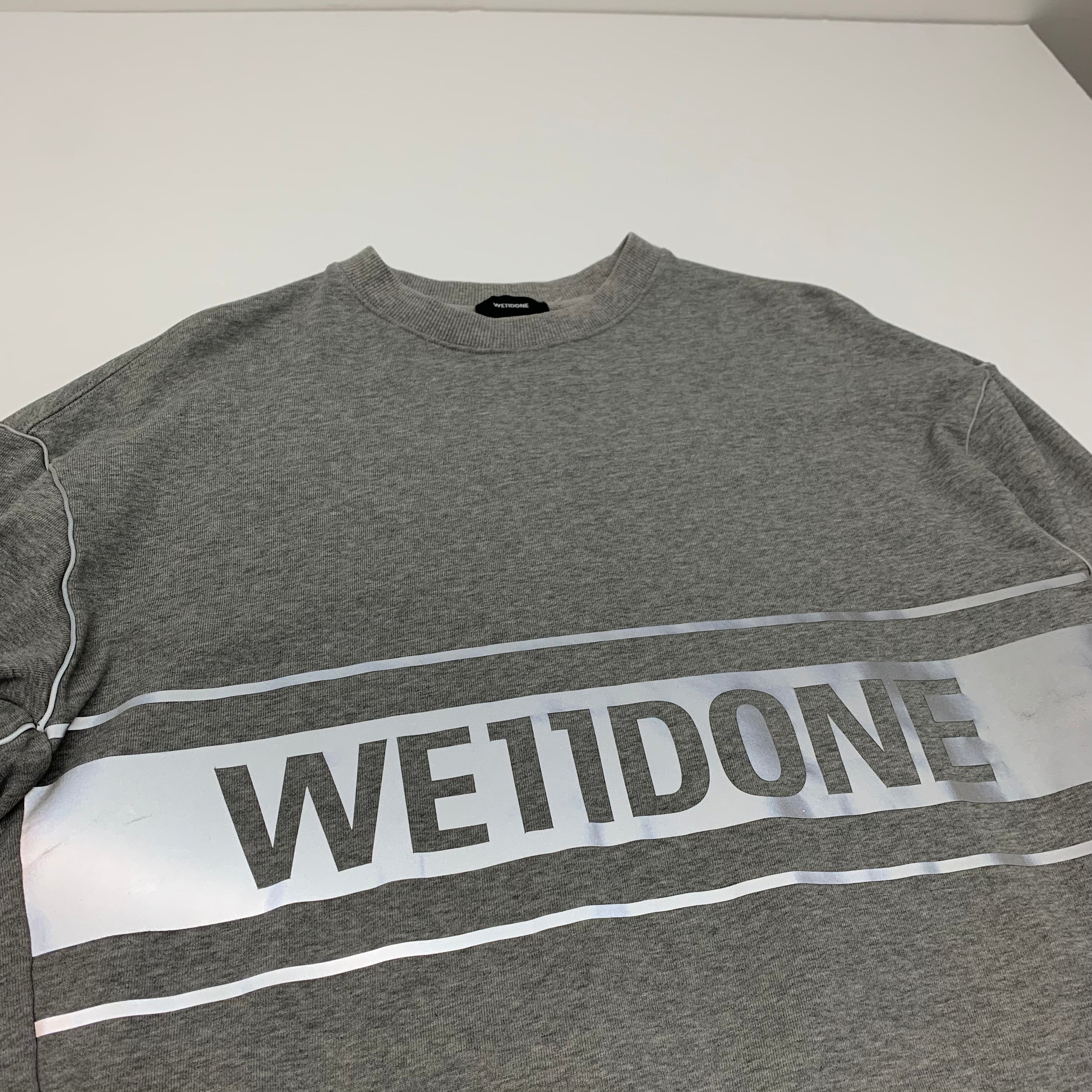 WE11DONE 3M Crewneck XS