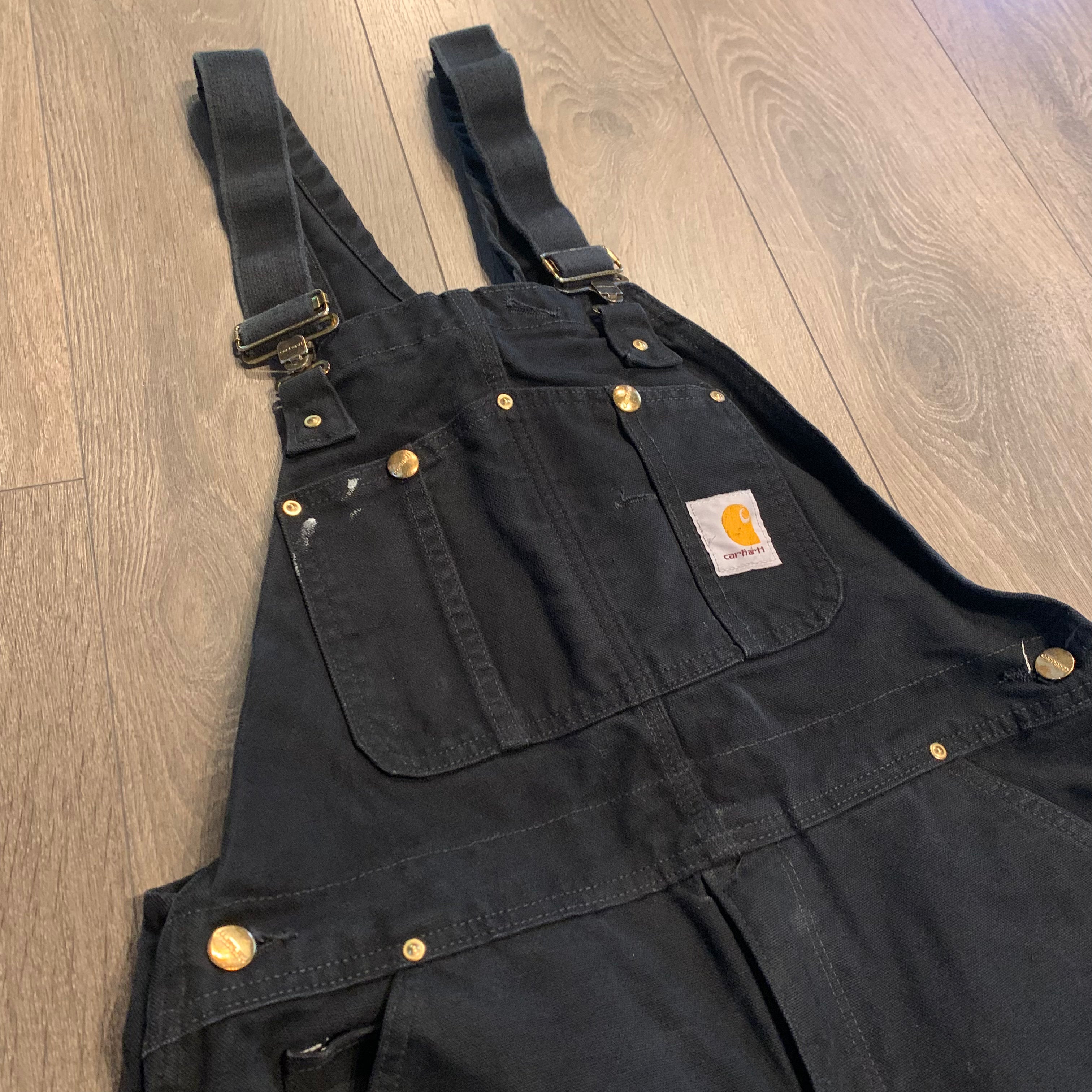 Carhartt Black Overalls 36