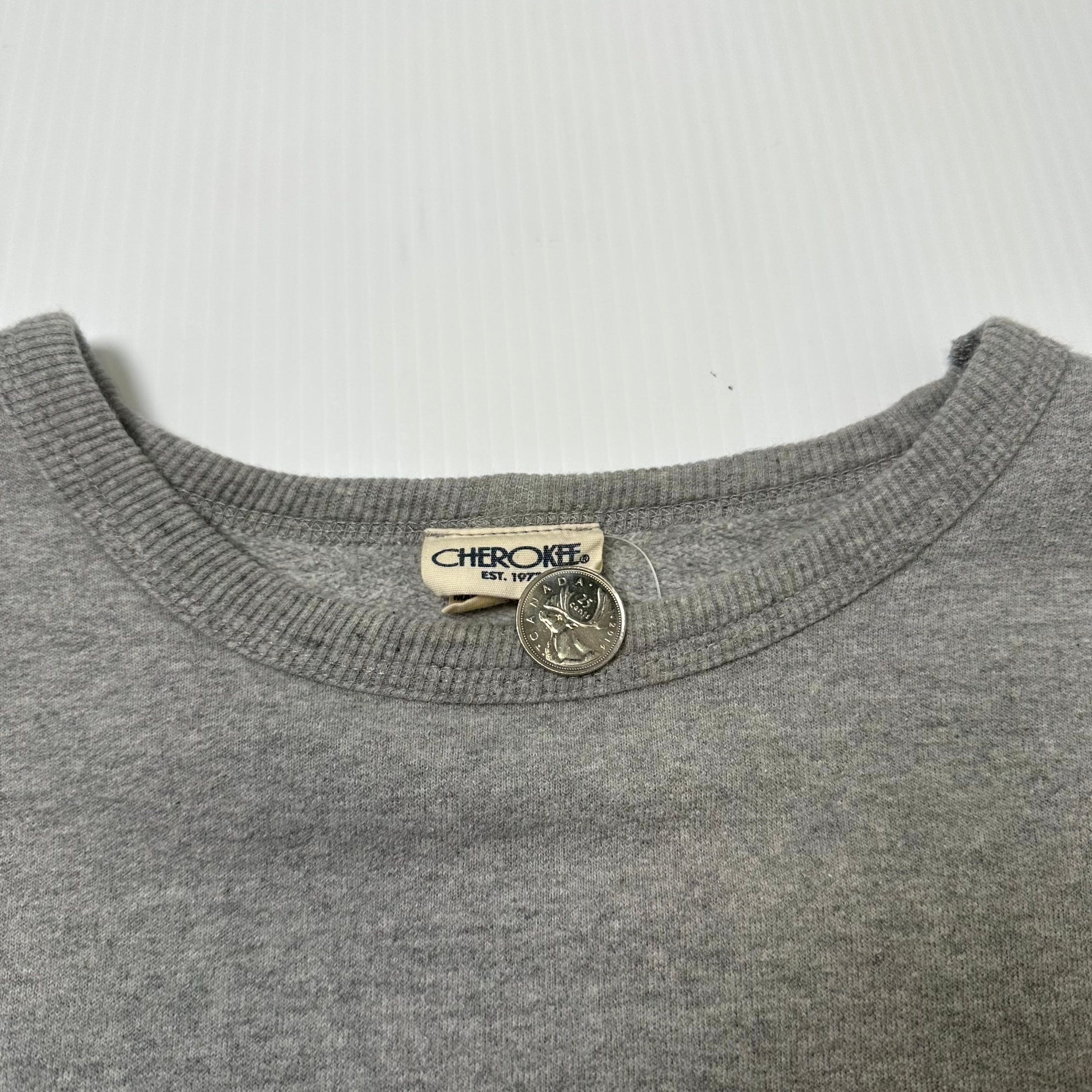 90s Cherokee Basic Grey Crewneck Sweatshirt XL