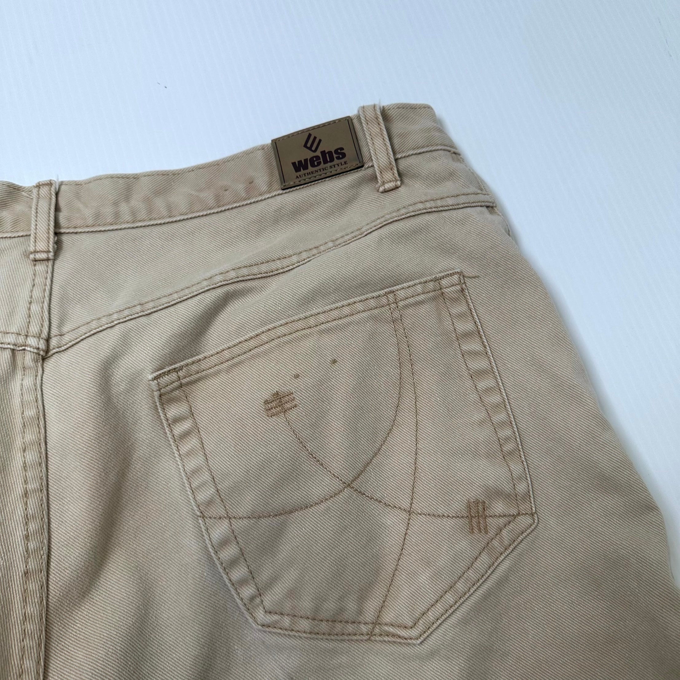 Vintage Webs Relaxed Fit Canvas Shorts 40