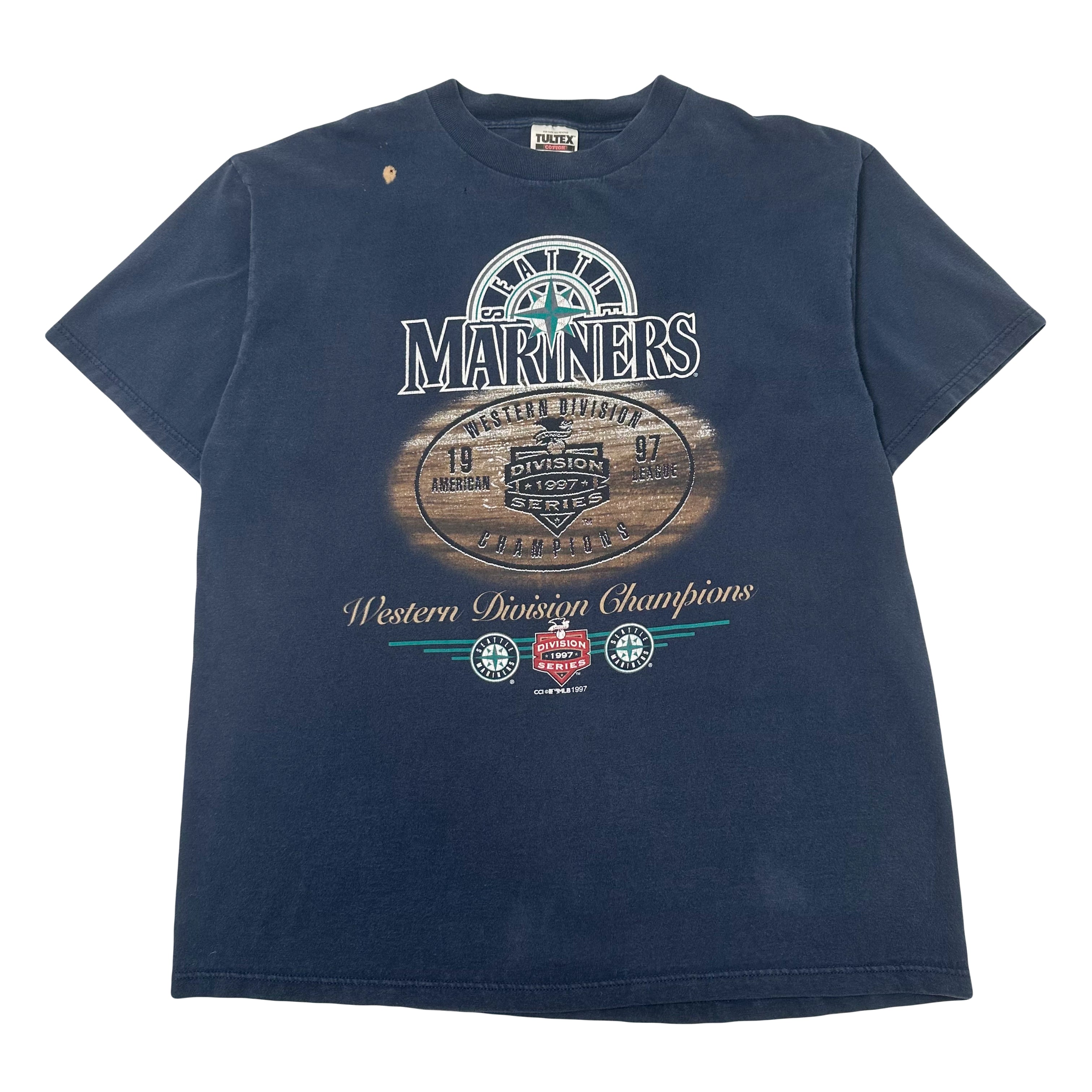1997 Seattle Mariners MLB Western Division Champions Graphic Tee XL
