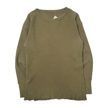 Load image into Gallery viewer, Vintage Waffle Knit Long Sleeve Thermal Olive M
