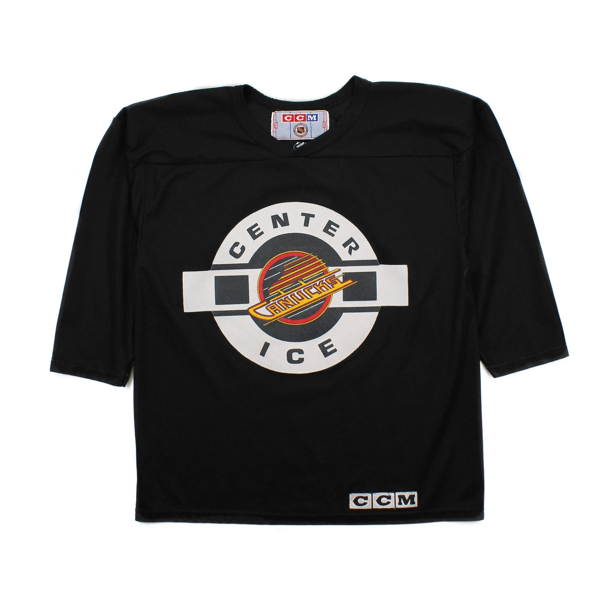 Vintage CCM Canucks Centre Ice Practice Jersey M