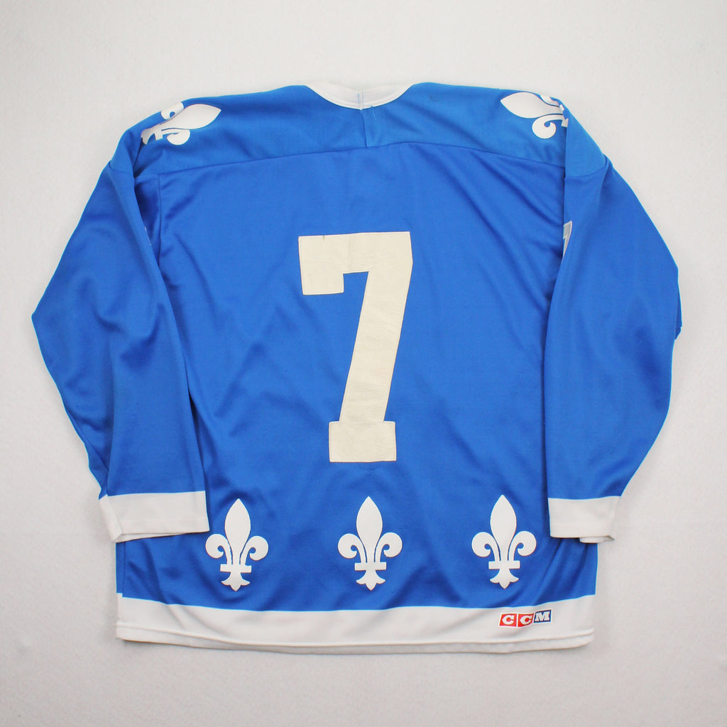 Vintage CCM Quebec Nordiques #7 NHL Jersey XL